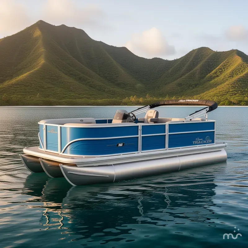The Image of Sun Tracker Party Barge 16 DLX 2026 - 0