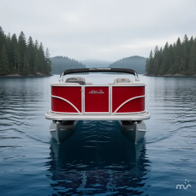 Slide: The Image of Sun Tracker Party Barge 16 DLX 2026 - 1