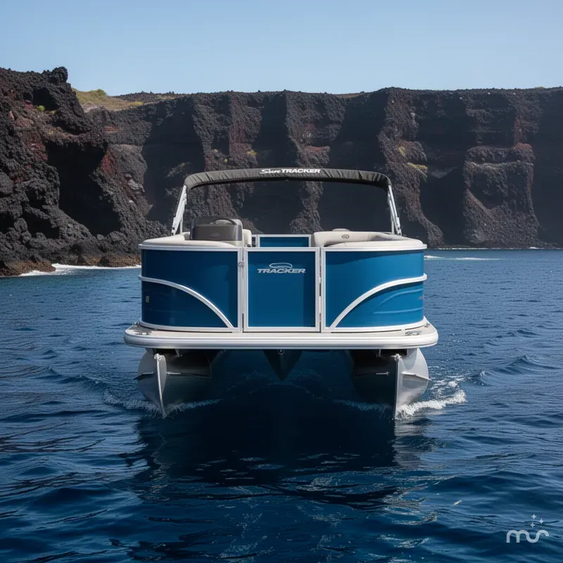 Slide: The Image of Sun Tracker Party Barge 16 DLX 2026 - 1