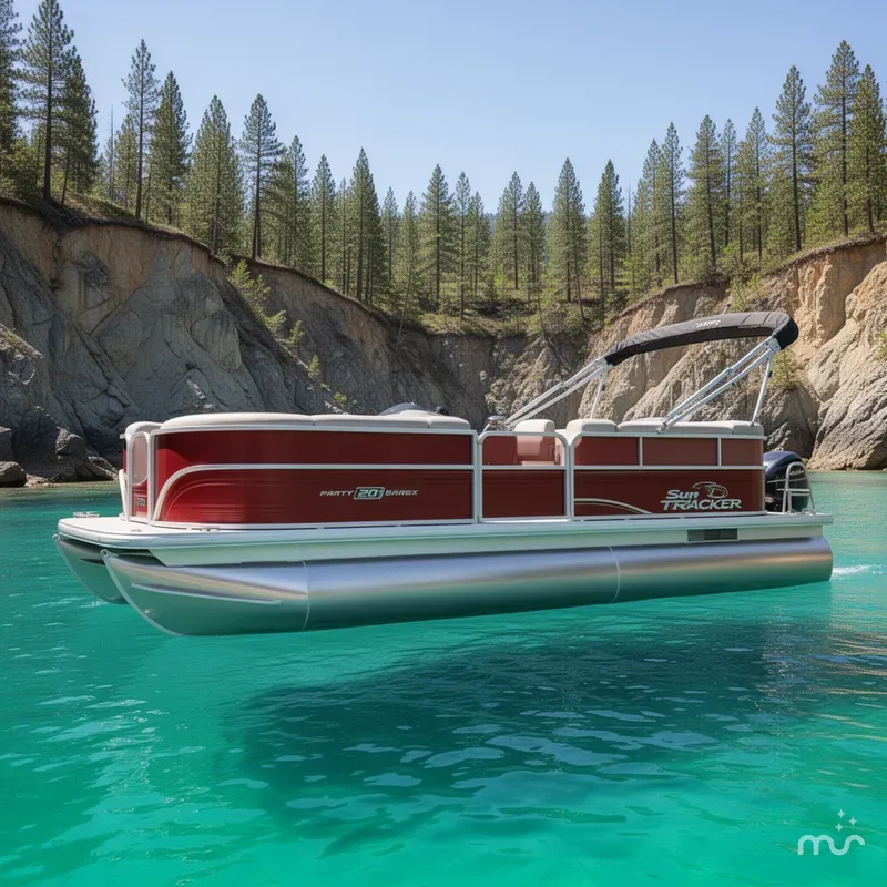 Slide: The Image of Sun Tracker Party Barge 20 DLX 2026 - 2