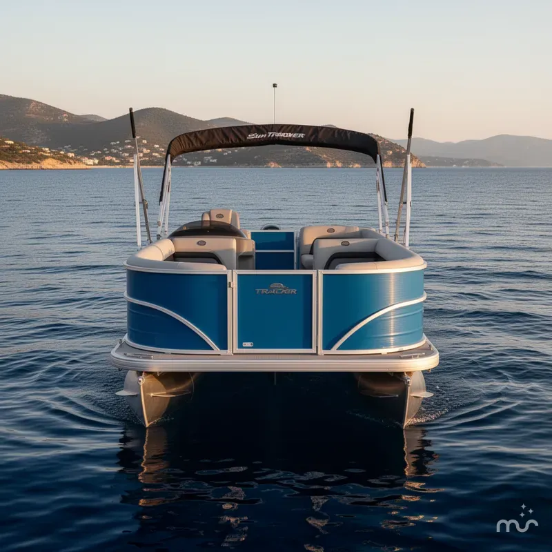 Slide: The Image of Sun Tracker Party Barge 18 DLX 2026 - 3