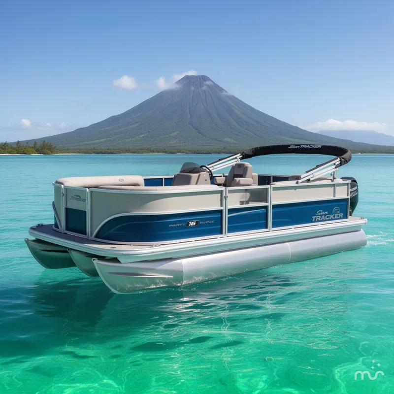 The Image of Sun Tracker Party Barge 16 DLX 2026 - 0