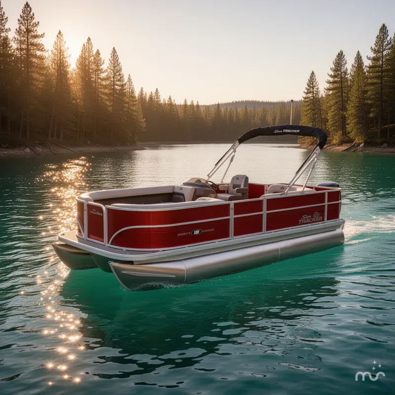 Slide: The Image of Sun Tracker Party Barge 18 DLX 2026 - 4