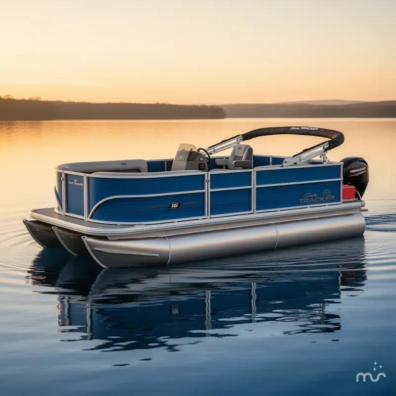 The Image of Sun Tracker Party Barge 16 DLX 2026 - 0
