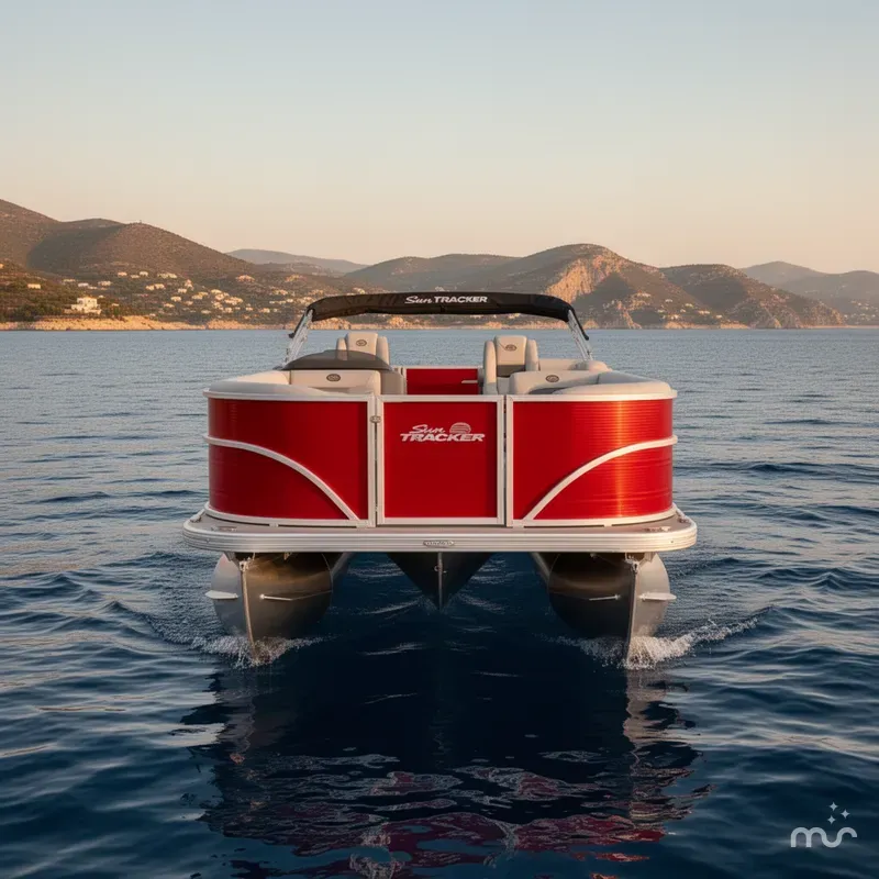 Slide: The Image of Sun Tracker Party Barge 18 DLX 2026 - 1