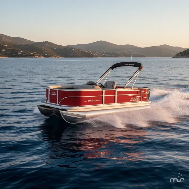 Slide: The Image of Sun Tracker Party Barge 18 DLX 2026 - 4