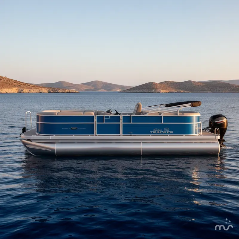 Slide: The Image of Sun Tracker Party Barge 22 DLX 2026 - 2