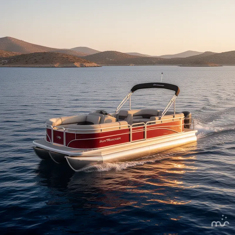 Slide: The Image of Sun Tracker Party Barge 22 DLX 2026 - 4