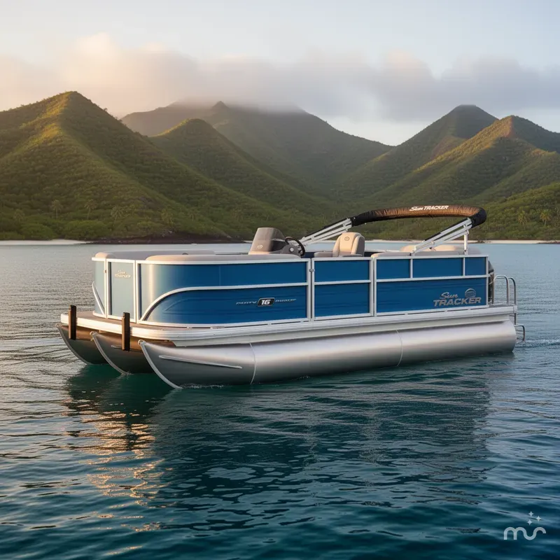 The Image of Sun Tracker Party Barge 16 DLX 2026 - 0
