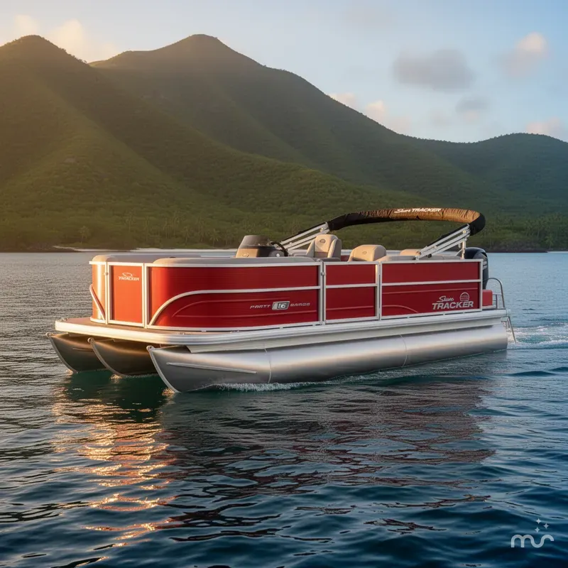 Slide: The Image of Sun Tracker Party Barge 16 DLX 2026 - 4