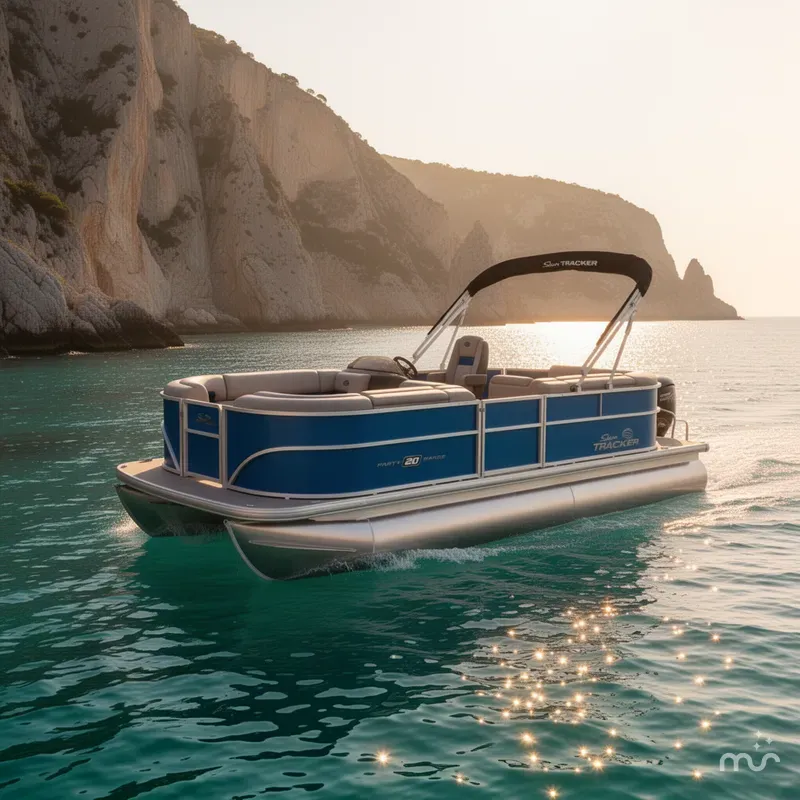Slide: The Image of Sun Tracker Party Barge 20 DLX 2026 - 4