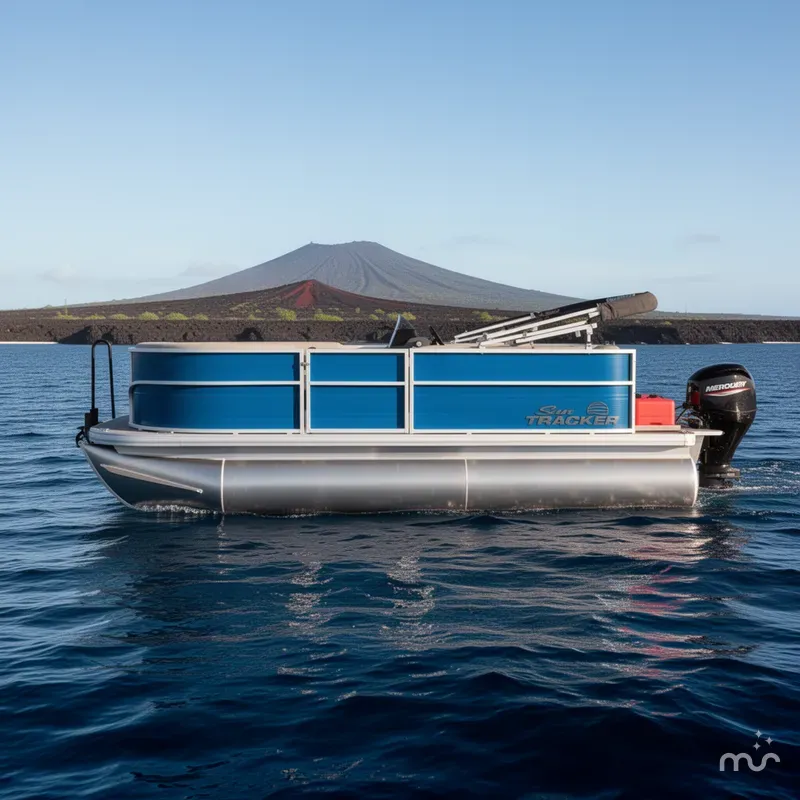 Slide: The Image of Sun Tracker Party Barge 16 DLX 2026 - 2