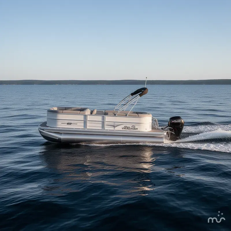 Slide: The Image of Sun Tracker Party Barge 20 DLX 2026 - 4