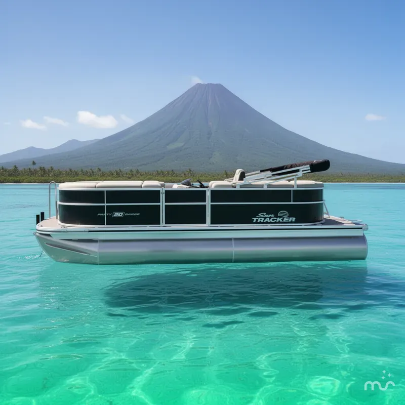 Slide: The Image of Sun Tracker Party Barge 20 DLX 2026 - 2