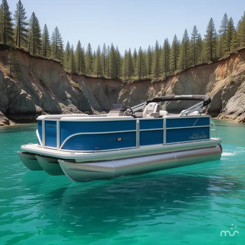 The Image of Sun Tracker Party Barge 16 DLX 2026 - 0