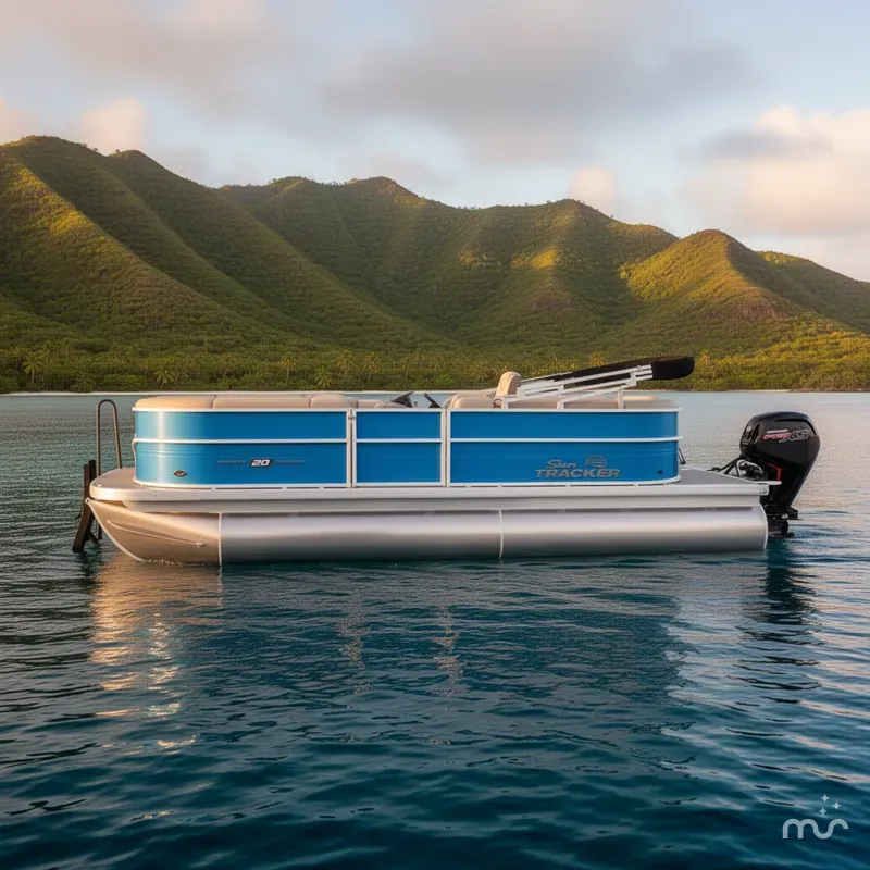 Slide: The Image of Sun Tracker Party Barge 20 DLX 2026 - 2