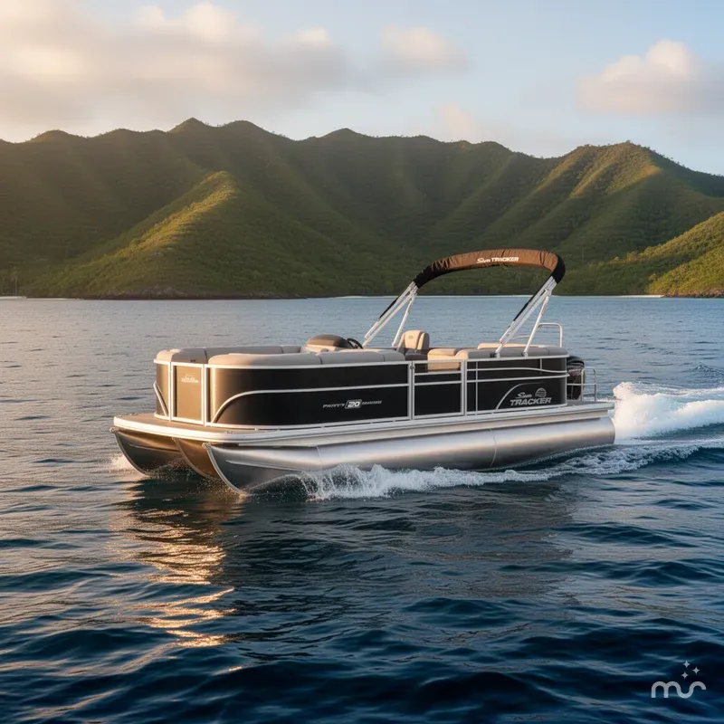Slide: The Image of Sun Tracker Party Barge 20 DLX 2026 - 4
