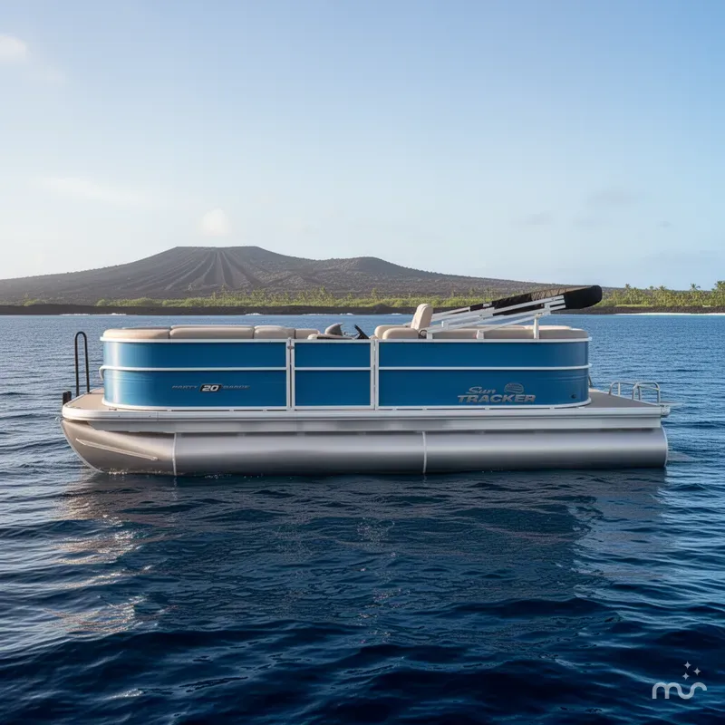 Slide: The Image of Sun Tracker Party Barge 20 DLX 2026 - 2
