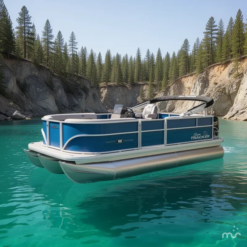 The Image of Sun Tracker Party Barge 16 DLX 2026 - 0