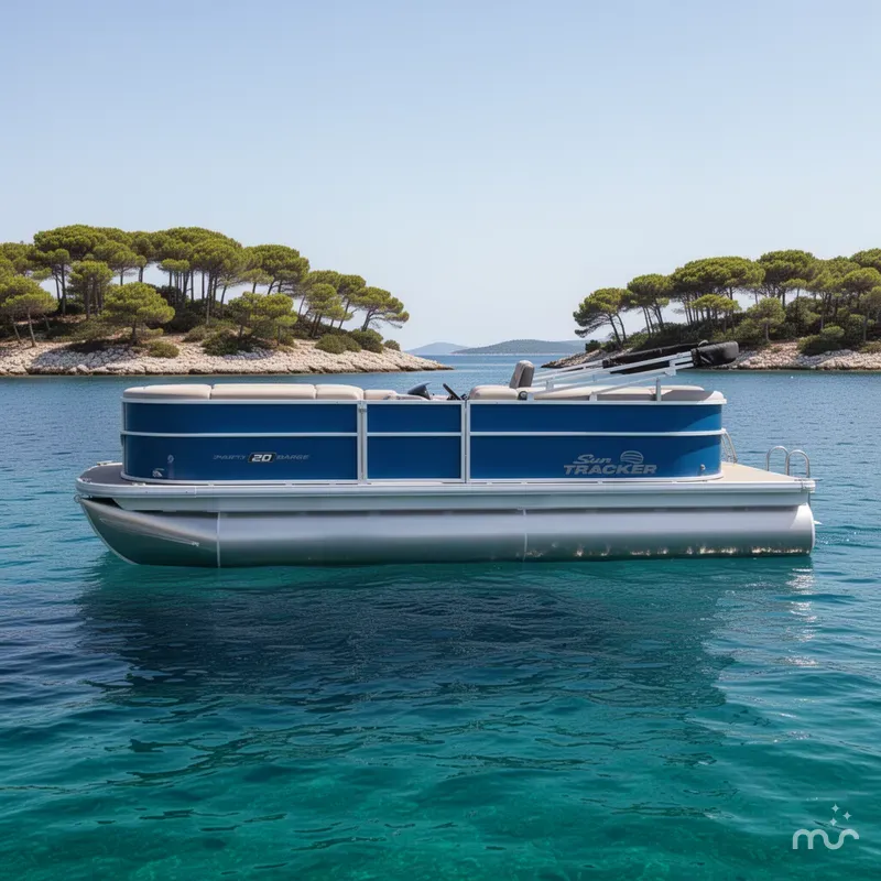 Slide: The Image of Sun Tracker Party Barge 20 DLX 2026 - 2