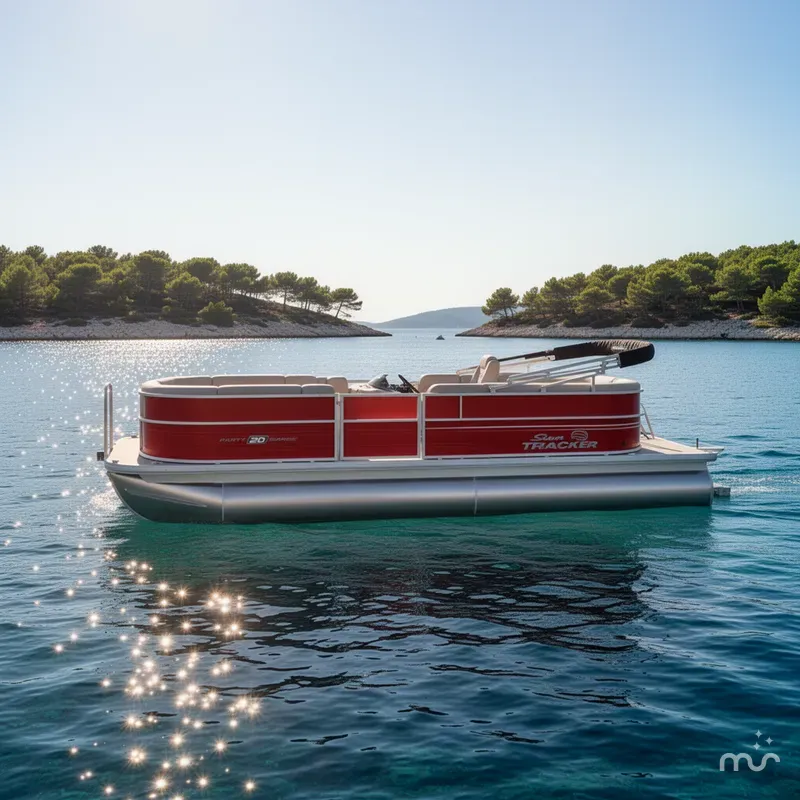 Slide: The Image of Sun Tracker Party Barge 20 DLX 2026 - 4