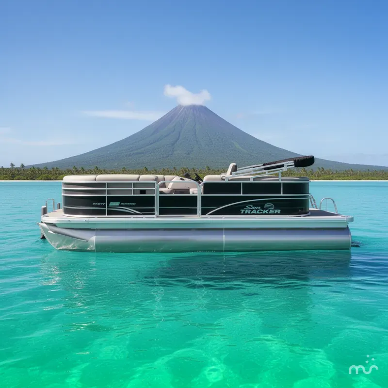 Slide: The Image of Sun Tracker Party Barge 20 DLX 2026 - 2