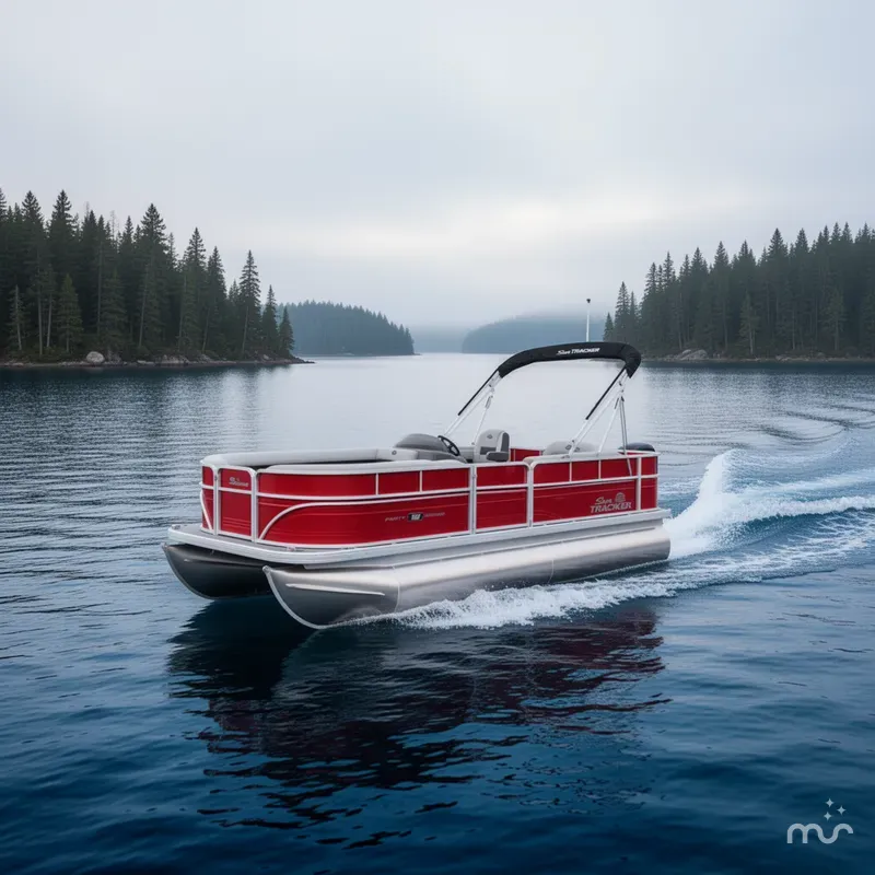 Slide: The Image of Sun Tracker Party Barge 18 DLX 2026 - 4