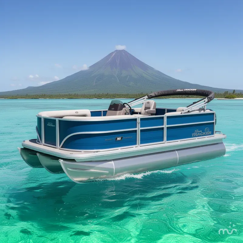 The Image of Sun Tracker Party Barge 16 DLX 2026 - 0