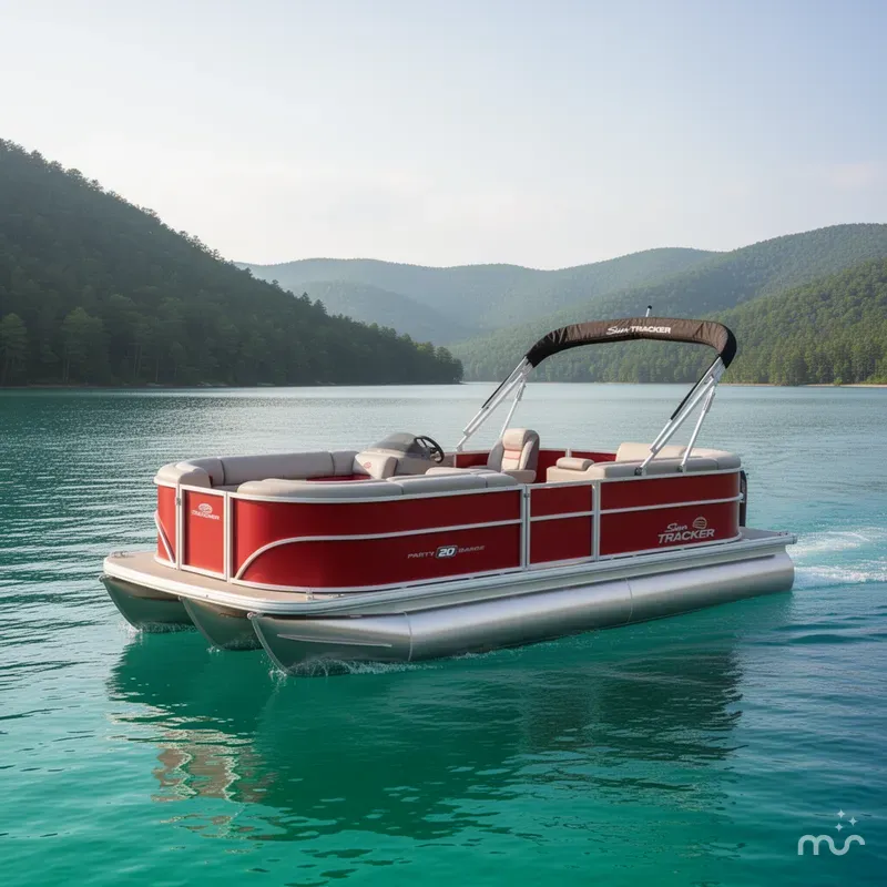Slide: The Image of Sun Tracker Party Barge 20 DLX 2026 - 4