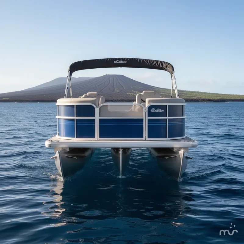Slide: The Image of Sun Tracker Party Barge 16 DLX 2026 - 1