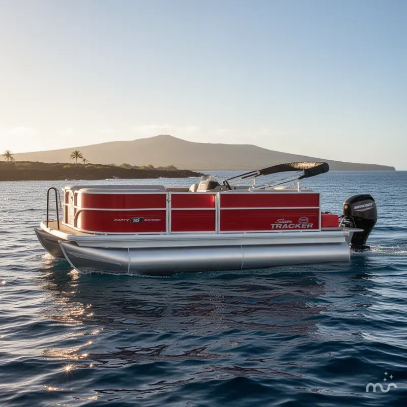 Slide: The Image of Sun Tracker Party Barge 16 DLX 2026 - 4