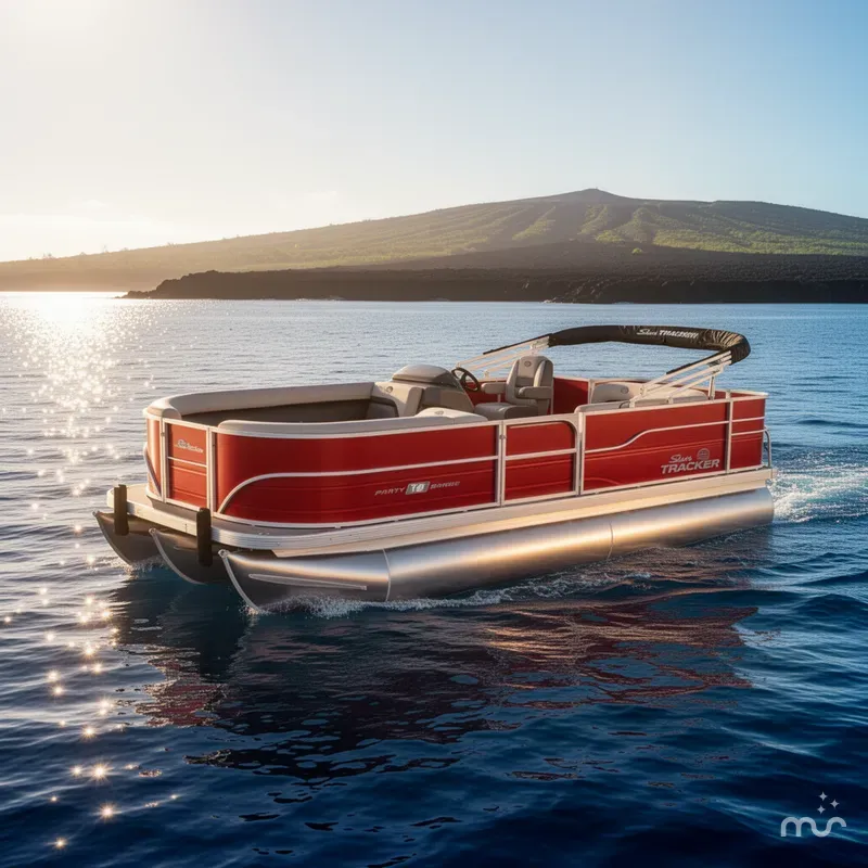 Slide: The Image of Sun Tracker Party Barge 18 DLX 2026 - 4