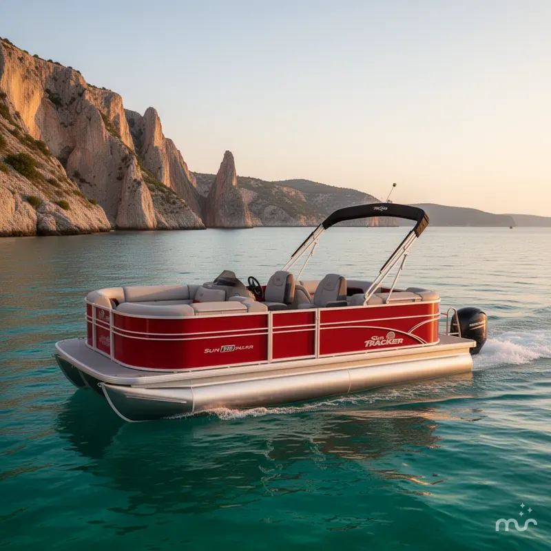 Slide: The Image of Sun Tracker Party Barge 22 DLX 2026 - 4