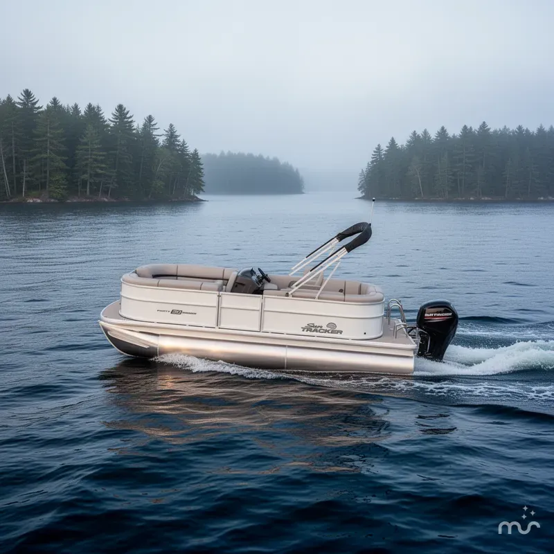 Slide: The Image of Sun Tracker Party Barge 20 DLX 2026 - 4