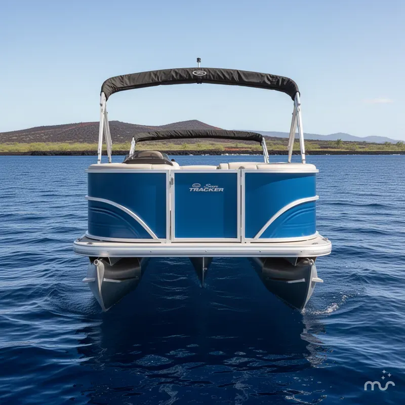 Slide: The Image of Sun Tracker Party Barge 18 DLX 2026 - 3