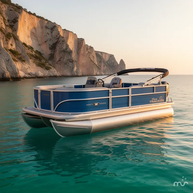 The Image of Sun Tracker Party Barge 16 DLX 2026 - 0