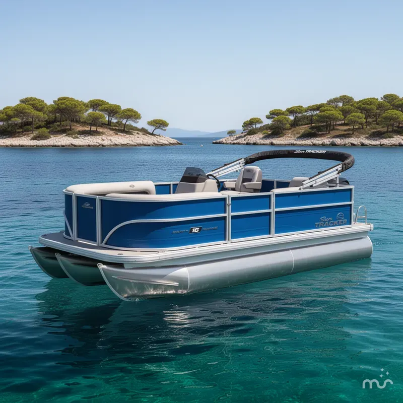 The Image of Sun Tracker Party Barge 16 DLX 2026 - 0