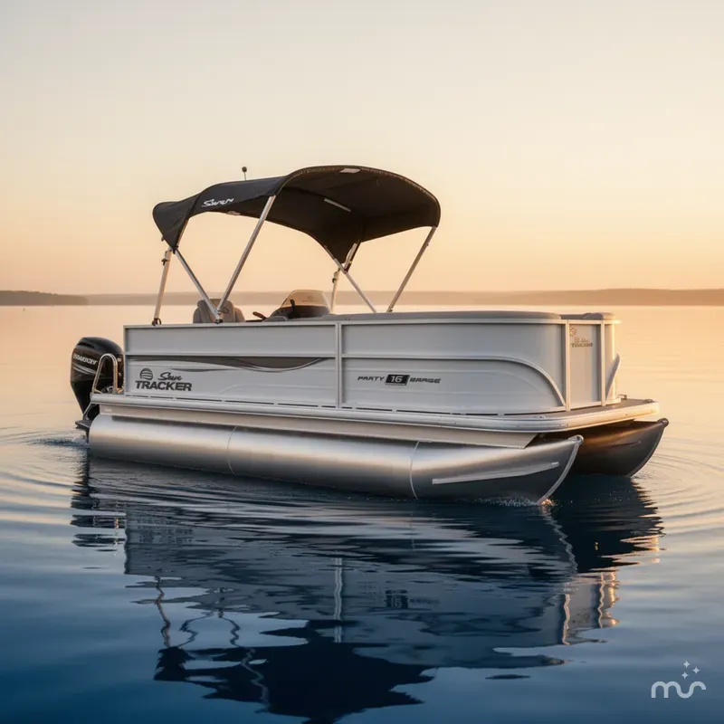 The Image of Sun Tracker Party Barge 16 DLX 2026 - 0