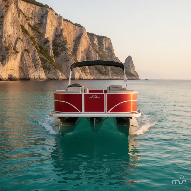 Slide: The Image of Sun Tracker Party Barge 18 DLX 2026 - 1