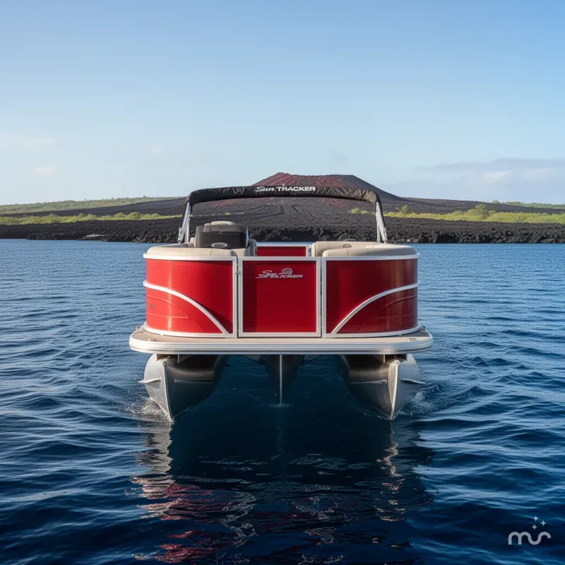 Slide: The Image of Sun Tracker Party Barge 16 DLX 2026 - 1