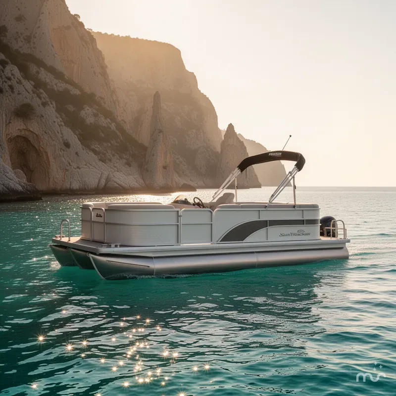 Slide: The Image of Sun Tracker Party Barge 16 DLX 2026 - 4
