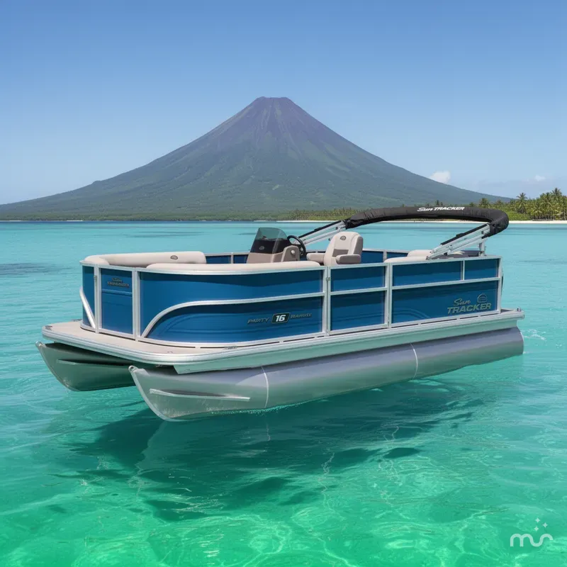 The Image of Sun Tracker Party Barge 16 DLX 2026 - 0