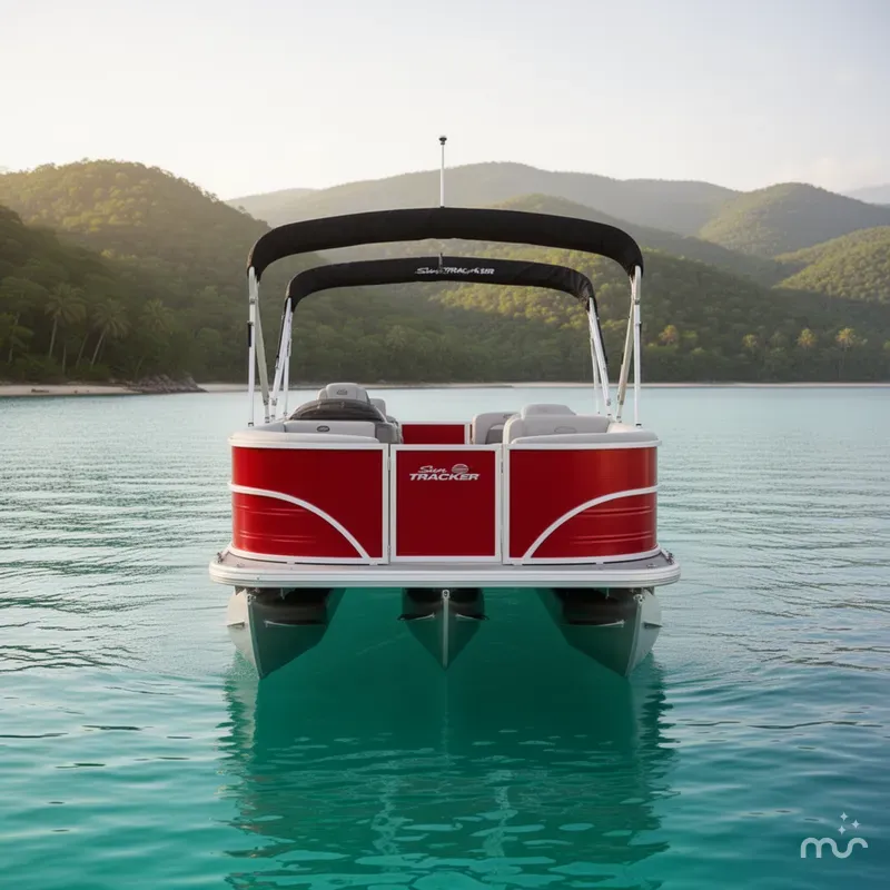 Slide: The Image of Sun Tracker Party Barge 18 DLX 2026 - 3