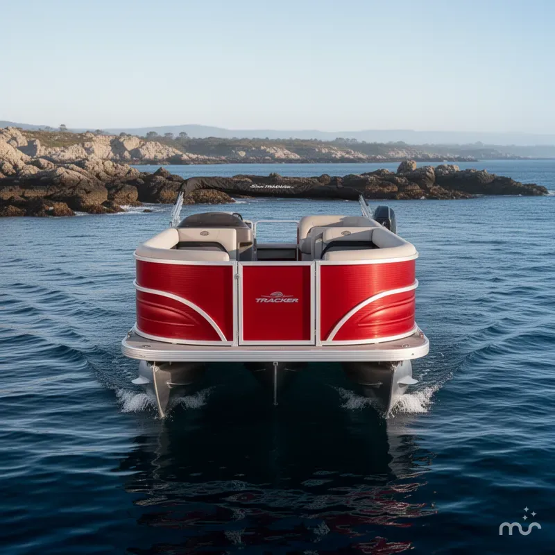 Slide: The Image of Sun Tracker Party Barge 18 DLX 2026 - 1