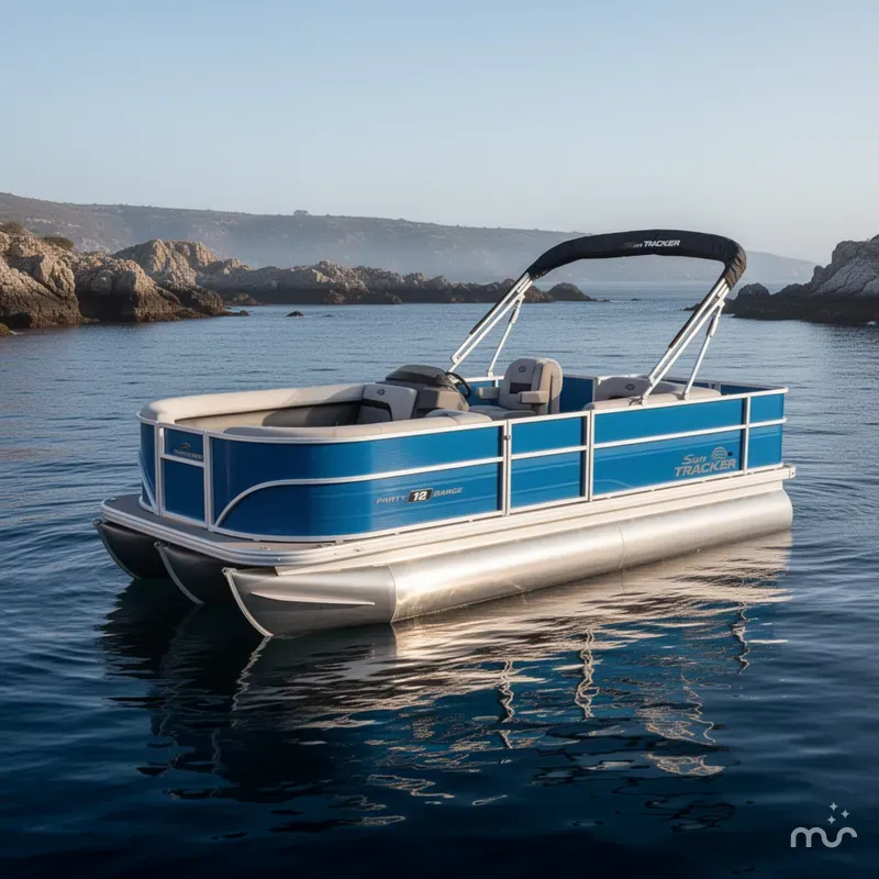 Slide: The Image of Sun Tracker Party Barge 18 DLX 2026 - 4