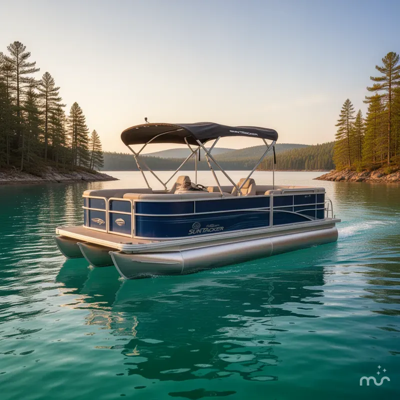 Slide: The Image of Sun Tracker Party Barge 20 DLX 2026 - 4