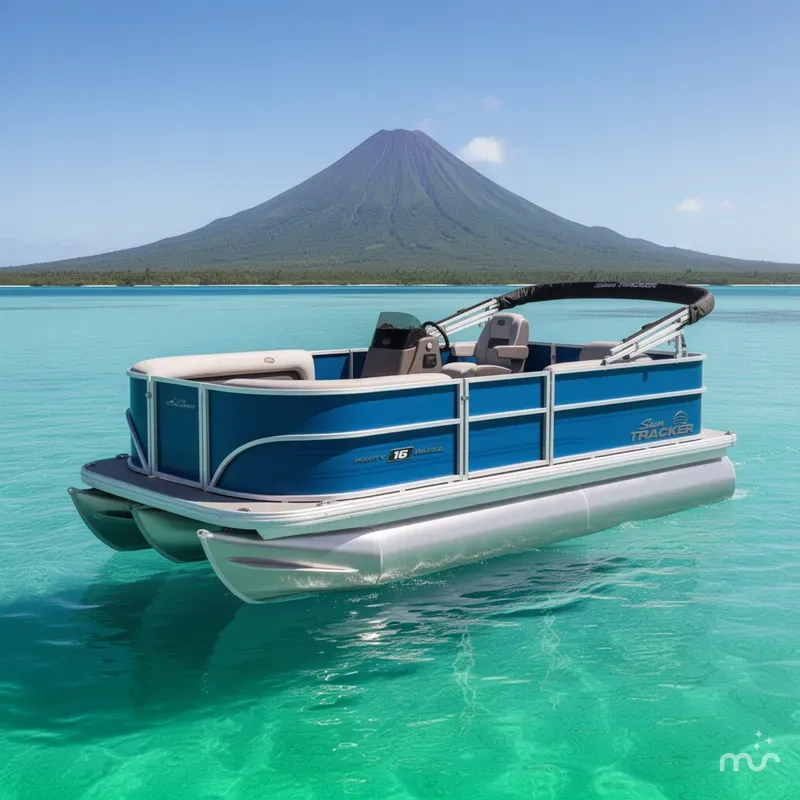 The Image of Sun Tracker Party Barge 16 DLX 2026 - 0