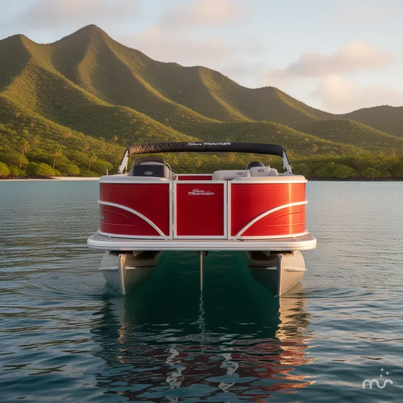 Slide: The Image of Sun Tracker Party Barge 16 DLX 2026 - 1