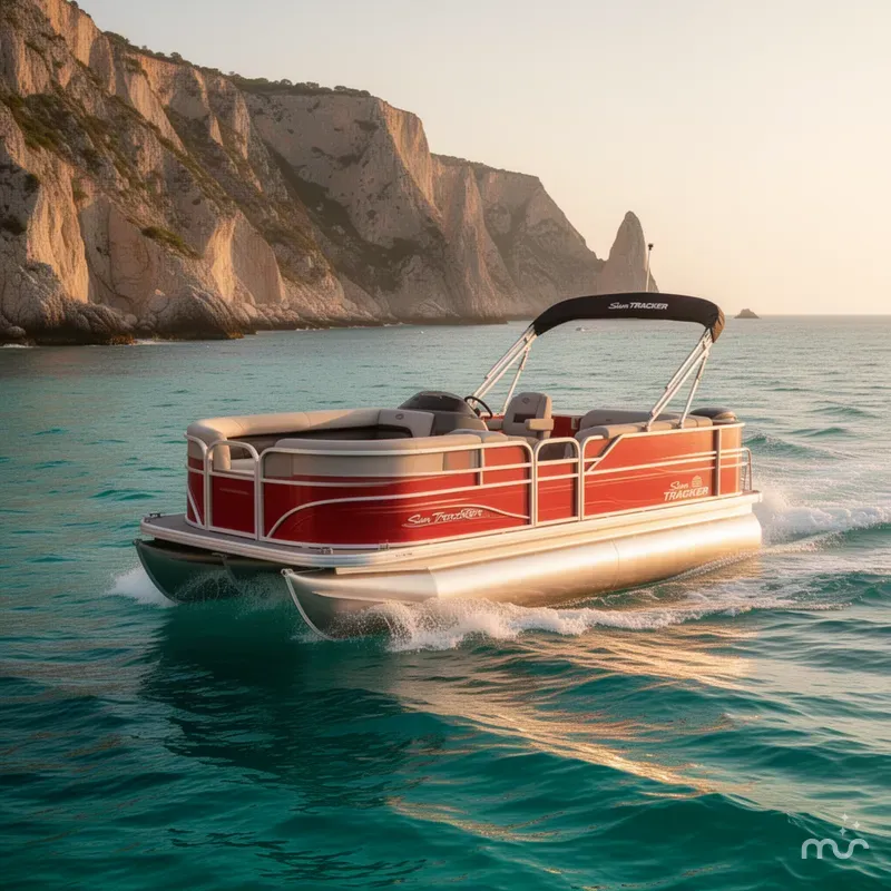 Slide: The Image of Sun Tracker Party Barge 18 DLX 2026 - 4