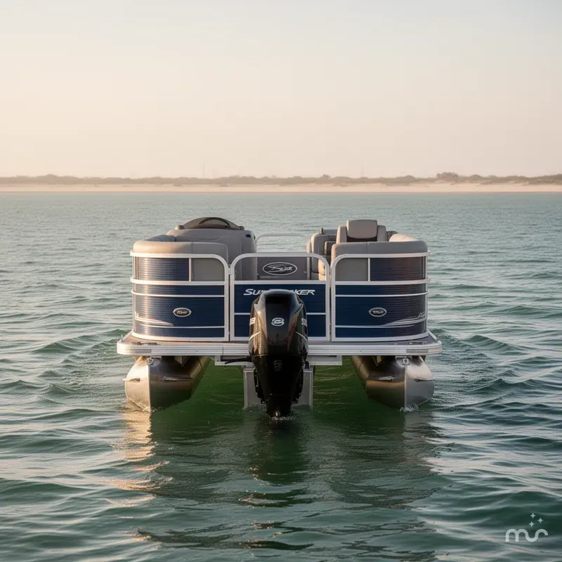 Slide: The Image of Sun Tracker Party Barge 16 DLX 2026 - 2